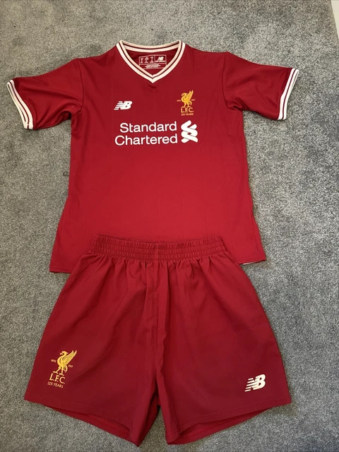 LIVERPOOL 2017 2018 HOME Football Full Kit Shirt Jersey Shorts