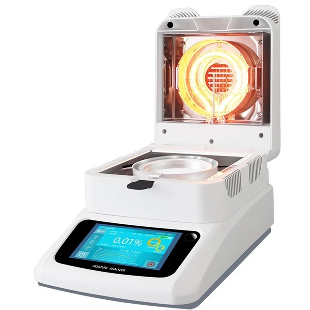 Fast Moisture Analyzer Suitable Range 50g Weighing Readability 0.005g