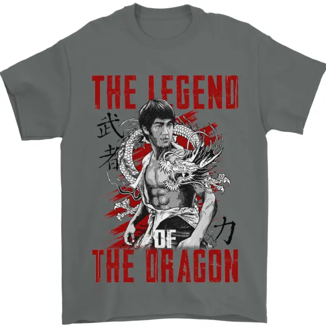 T-shirt da uomo Legend of the Dragon MMA film arti marziali 100% cotone