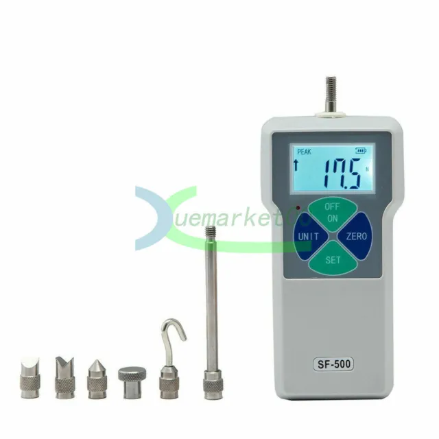 SF-500 2-500N Portable Digital Force Gauge Dynamometer LCD Measuring Instruments