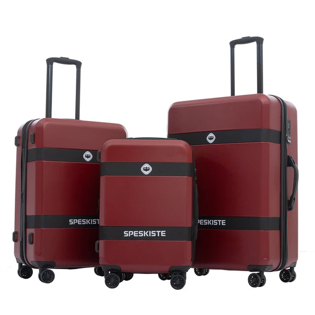Expandable Luggage 3 Piece Set Hardshell Travel Suitcase Lightweight w/ TSA Lock