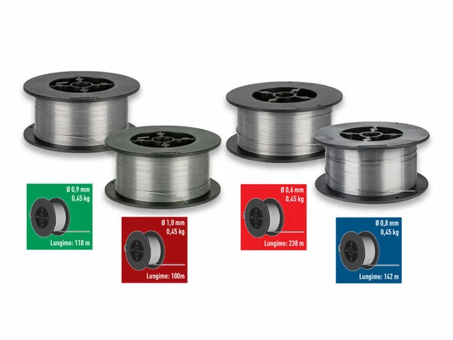 VECTOR Filo Animato Senza Gas E71T-GS 0.8 Mm – Confezione Da 3 Bobine D100 Da 1 Kg, Per Saldatrice MIG/MAG Universale