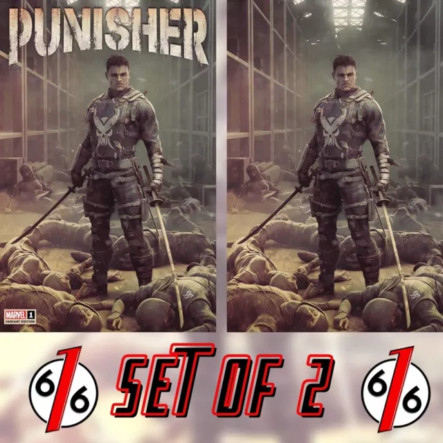 🔥💀 PUNISHER #1 BARENDS Unknown/616 Comics Variant Set Trade Dress & Virgin