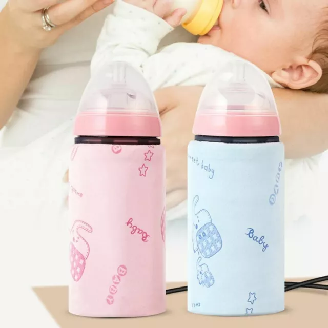 Baby Bottle Warmer Travel USB Heater Milk Pouch Portable Feeding Thermostat Bag