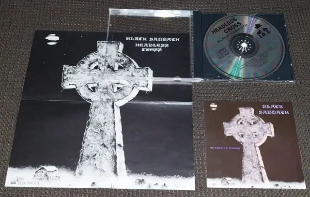 CD Black Sabbath Headless Cross + Poster 1989 IRS [Manilla Road Candlemass]