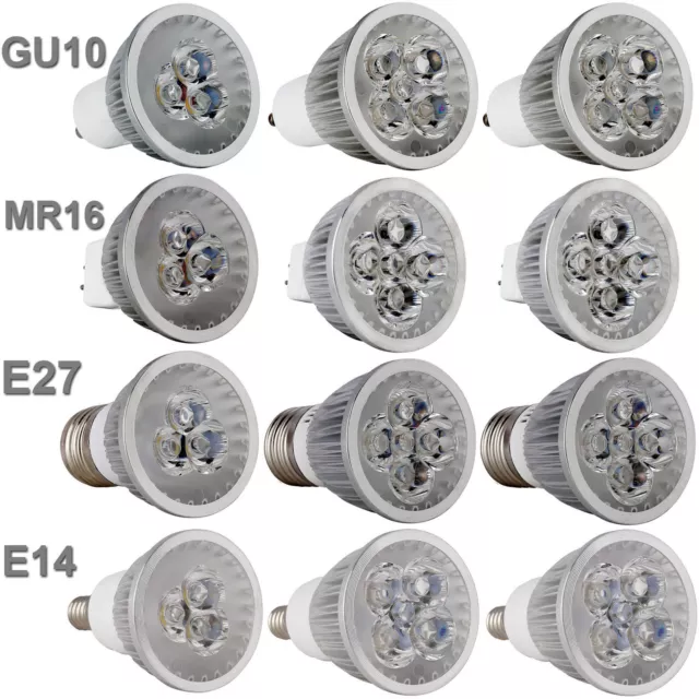 Dimmable Ultra Bright MR16/GU10/E27/E14 9W 12W 15W 220V LED Spotlight Bulbs