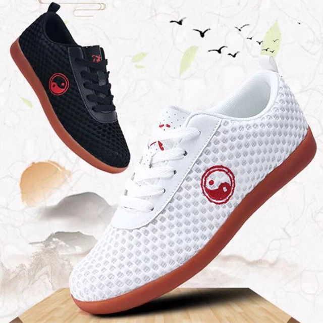 Unisex Rete Scarpe Piatto da Ginnastica Traspirante Taichi Arti Marziali Kung Fu