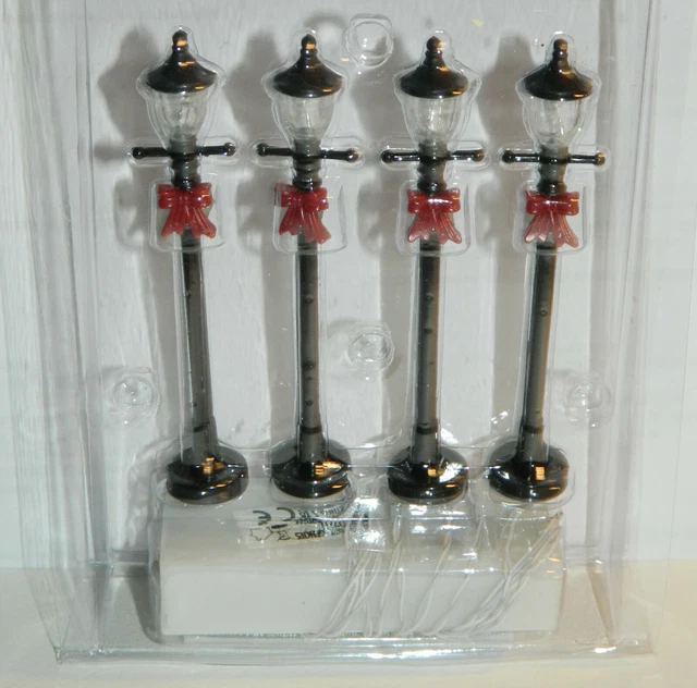 DECORATION POUR VILLAGE De Noel Miniature Lampadaire Lumineuse (1) Neuf