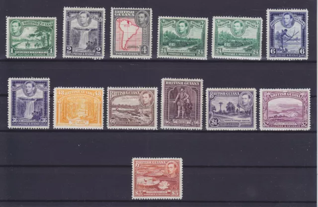 British Guiana 1938, Kgvi, Sg 308-319, Mlh