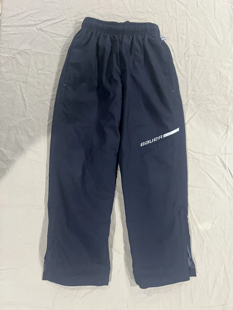 Bauer Hockey Warmup Pants Youth XS Black Flex Team Zip Ankle Lined Wind Pants Bauer Hockey Warmup Pants Youth XS Black Flex Team Zip Ankle Lined Wind Pants