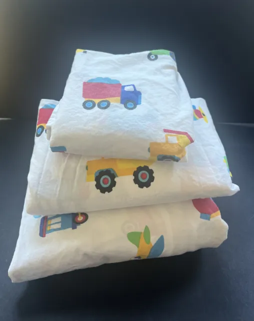 Olive Kids Transportation/Vehicles Theme Toddler Bed Set Fitted Flat Pillowcase