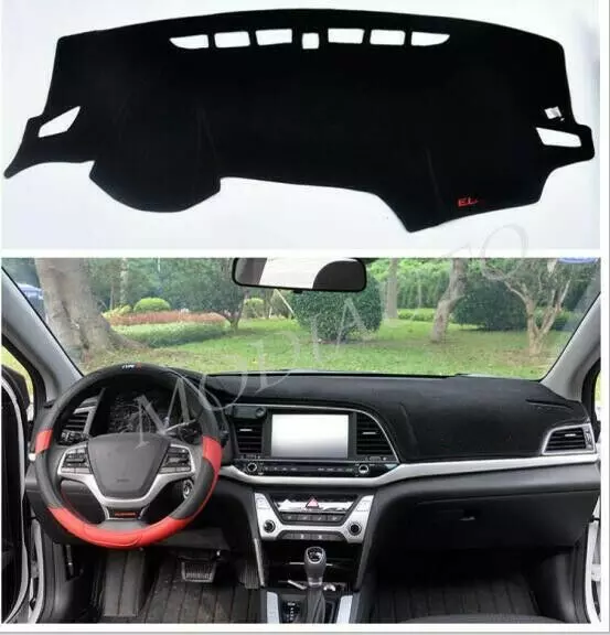 For Hyundai Elantra 2017- 2020 Black Car Inner Dash Mat DashMat Sun Cover Pad