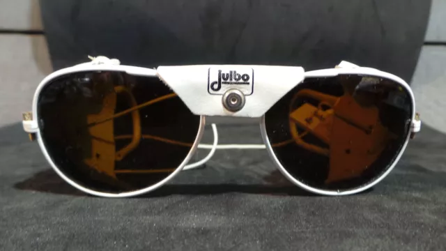 paire de lunettes de soleil glacier vintage JULBO blanc enfant junior no bollé 3