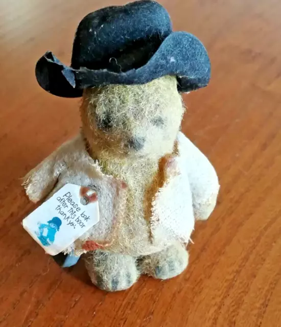 Vintage miniature Paddington bear.