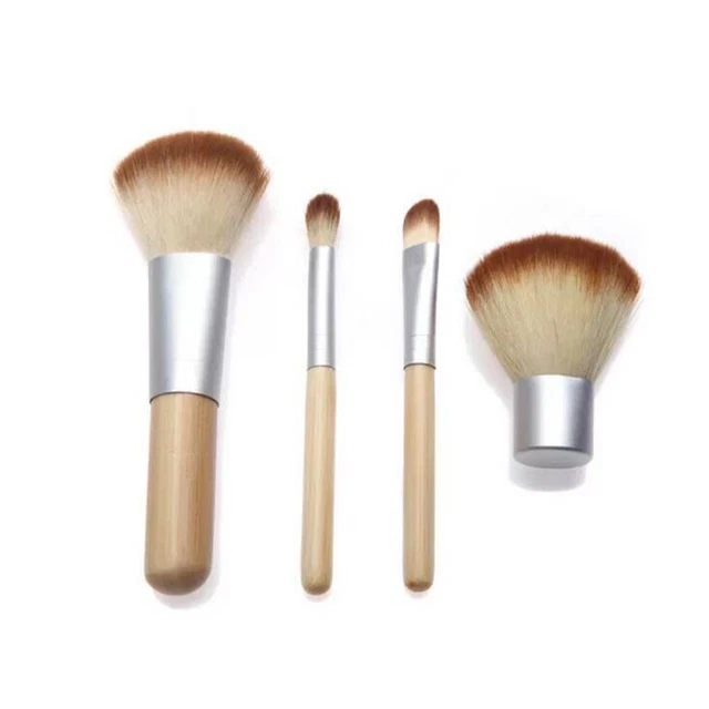 4 pz Kit Spazzole Trucco Spazzole Bellezza Strumenti Borsa Conservatrice Donna Donna Cassettiera