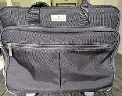 Samsonite Wheeled Portfolio Laptop Carry-On Briefcase Bag. Cloth