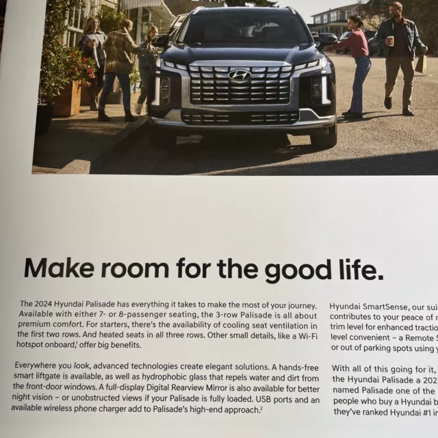 HYUNDAI 2025 PALISADE Brochure Mint New Updated 2025 AWD Ground Adv