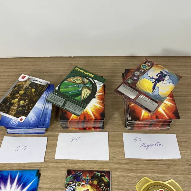 Battle Brawers Bakugan Cards Lot Magnetic Regular & Rule Book Set (150) 3