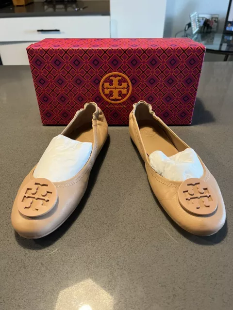 Tory burch minnie travel store ballet flat light oak
