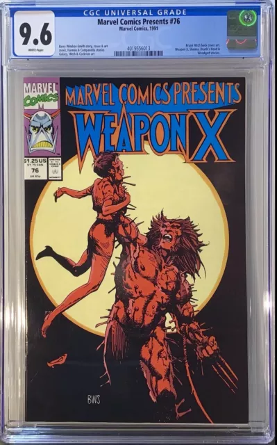 Marvel Comics Presents Weapon X #76 ( 1991 ) cgc 9.6