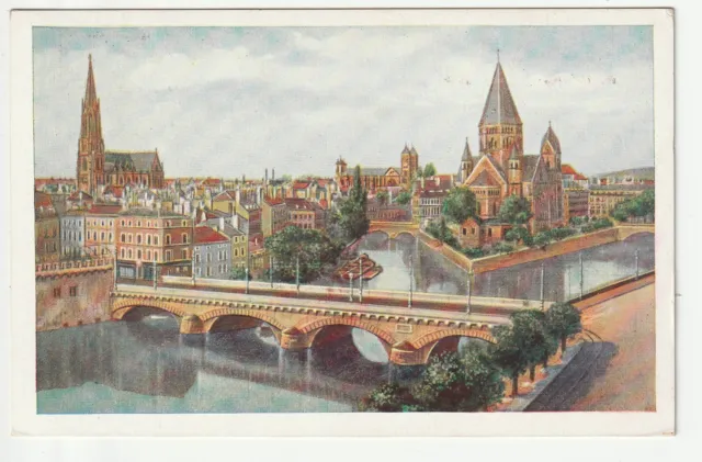 METZ - Moselle - CPA 57 - Bridges - the Middle Moselle Bridge