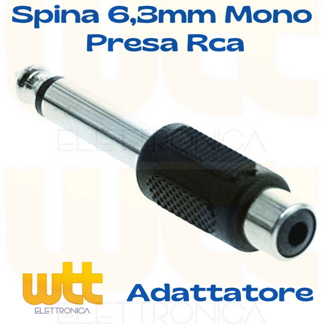 NTA-111 Adattatore Jack Mono Maschio 6,3 Mm Su XLR Maschio Canon - Foto 5