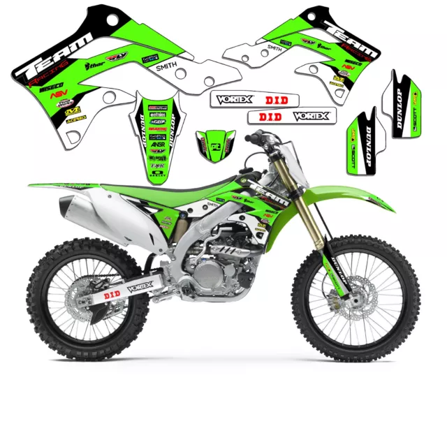 1994-1997 Kawasaki KX 80 KX80 Graphique Kit Stickers Déco Stickers MX 1996 1995