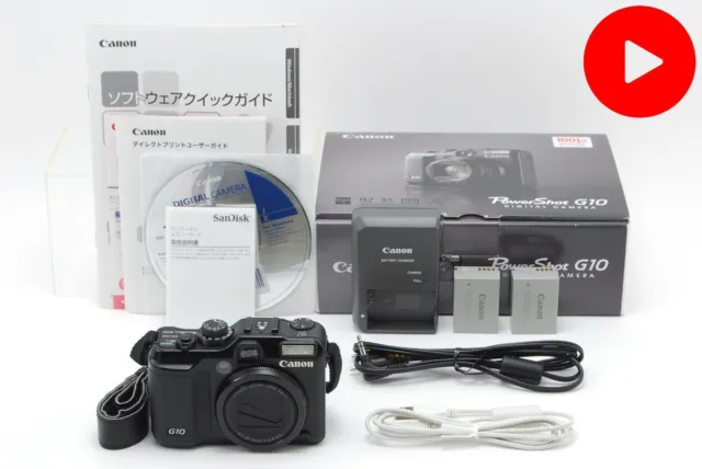 [Near MINT w/Box] Canon PowerShot G10 Black 14.7MP Compact Digital Camera JAPAN