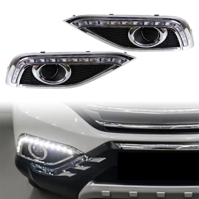 Luci diurne LED luci diurne ambra bianco indicatore per Honda CR-V CRV 2012-14