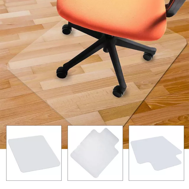 Desk Chair Mat Carpet Hard Wood Laminate Floor Protector PVC Plastic Home Office