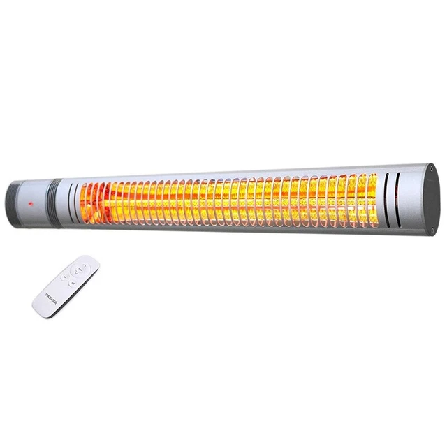 Vasner SlimLine X20 Infrarot-Heizstrahler silber Indoor Outdoor Terassenstrahler