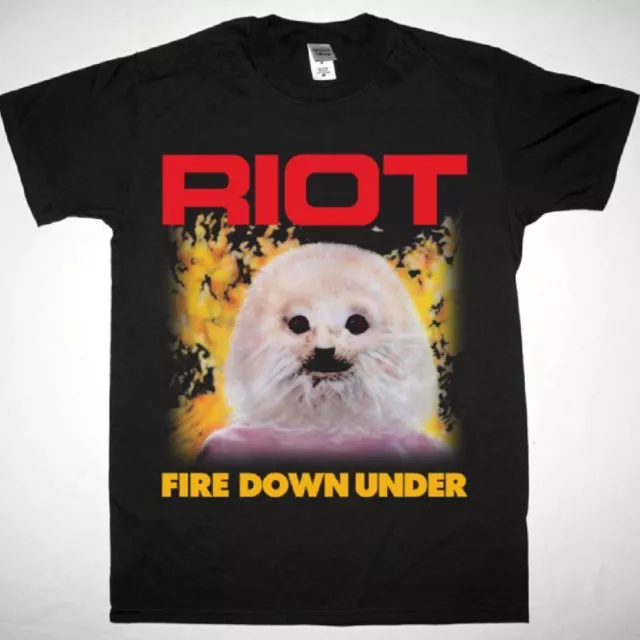 RIOT FIRE DOWN Under 1981 New Black T-Shirt $6.99 - PicClick