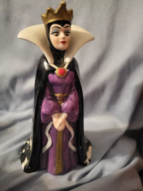 Vintage Disney Snow White -  Evil Queen Ceramic Porcelain 7" Figurine  Japan