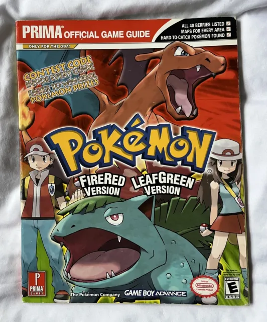Pokémon FireRed LeafGreen Version Official Prima Strategy Guide - Nintendo GBA