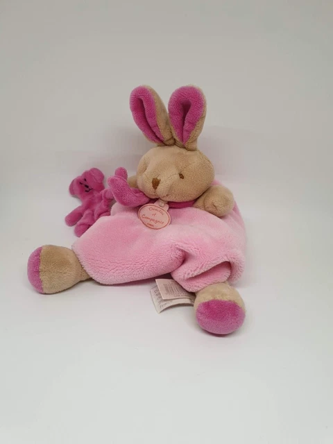 06 -Doudou et Compagnie plat lapin rose fushia ourson les animaux graffitis KOM9