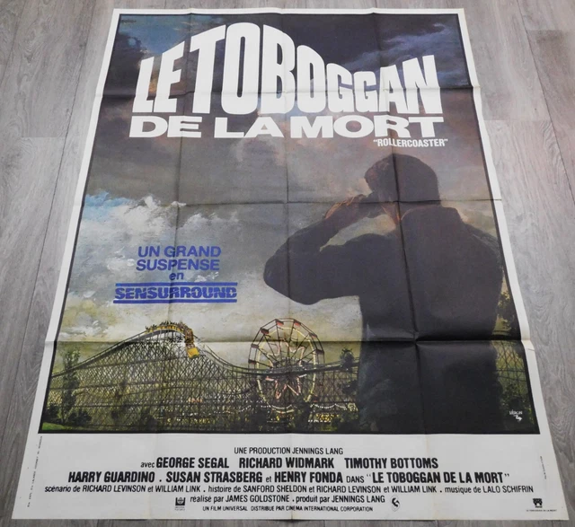LE TOBOGGAN DE la Mort Affiche ORIGINALE Poster 120x160cm 47"63 1977