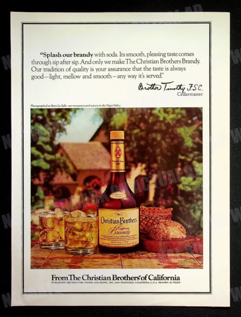 The Christian Brothers Brandy 1979 Trade Print Magazine Ad Alcohol Poster ADVERT