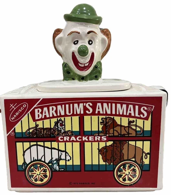 VTG ‘72 MCCOY Nabisco Barnums Animal Crackers Cookie Jar Circus Clown