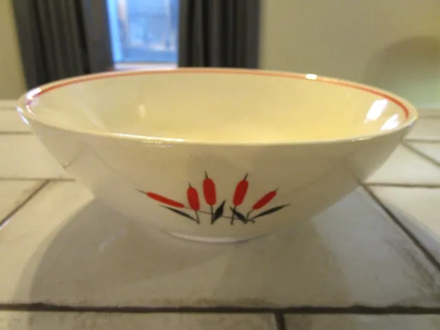 Universal Potteries Sears CATTAIL Salad Serving Bowl 9 7/8 inch