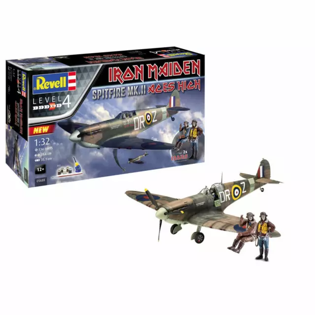 Revell Modellbausatz Geschenkset Spitfire Mk.II Aces High Iron Maiden 134 Teile