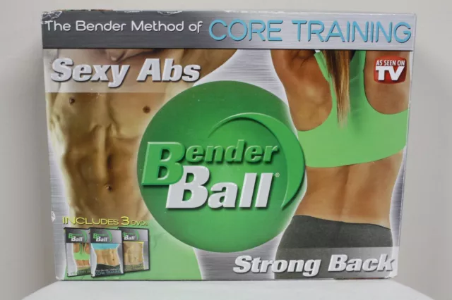 THE BENDER METHOD BENDER BALL Core Abs Back Training Workout Kit 3 DVD