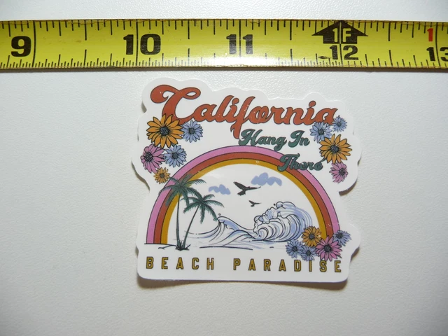 California Hang In There Beach Paradise Decal Sticker Pride State