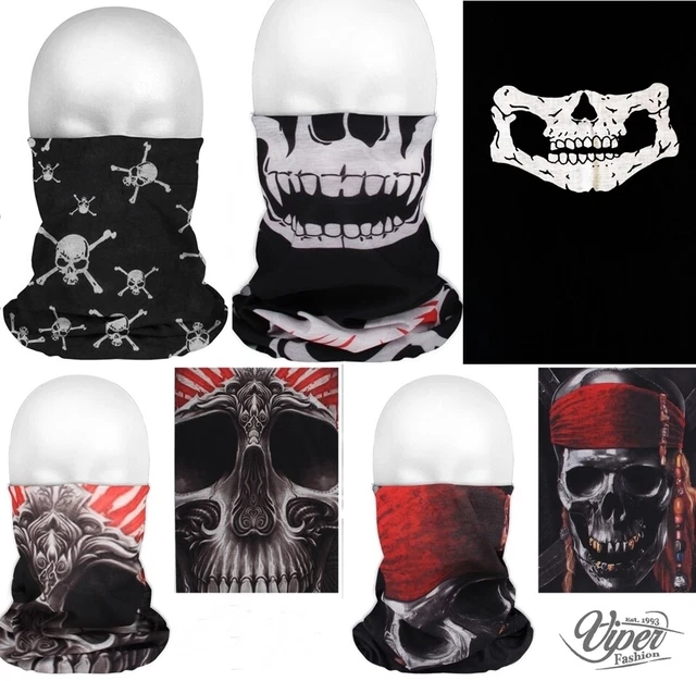 Bandana Multifunktionstuch Totenkopf Schädel Maske Motorrad Biker Sturmhaube WOW