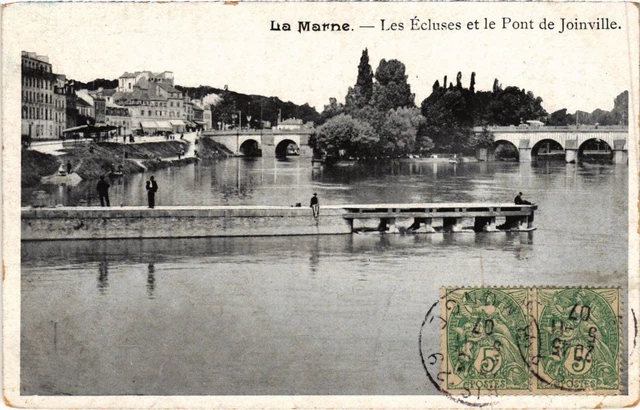 CPA AK Joinville le Pont Les Ecluses et le Pont FRANCE (1283437)