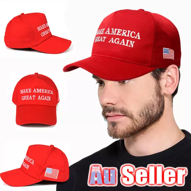 Trump Hat Embroidered 2024 Maga Cap Save Keep Make America Great Again Red