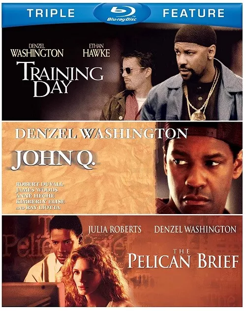 John Q/The Pelican Brief/Training Day (Denzel Washington) Region B Blu-ray