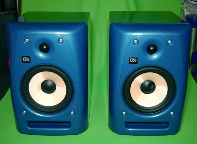 KRK ROKIT RP6 G2 Studio Monitors Speakers Rare Blue Limited