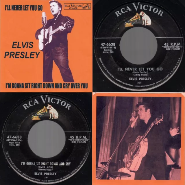 Elvis Presley "I'll Never Let You Go /I'm Gonna Sit.." RCA Victor 47-6638 1956