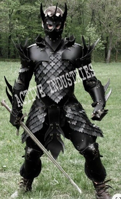 Armure Médiévale Complète En Acier - Pour Cosplay, Reconstitution (SCA), Halloween - Taille Unique Ambidextre