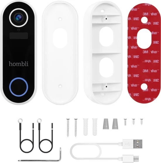 Hombli Smart Türklingel 2, 1080p Video, 2-Wege-Audio, Bewegungserkennung, einfac